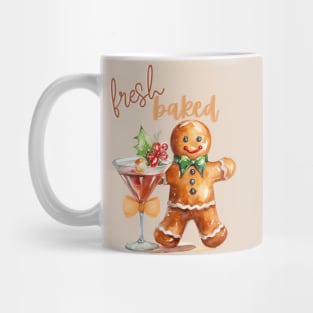 Fresh Baked Gingerbread Man with Bow Mug